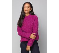 Wallis Women's Bobble Cable Jumper in Fuchsia | Size: XL Wallis Fuchsia XL