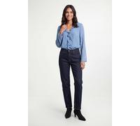 Wallis Women's Burnout Ruffle Detail V Neck Blouse in Blue | Size: 14 Wallis Blue 14