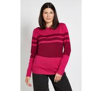 Wallis Women's Colour Block Stripe Knitted Jumper in Pink | Size: XL Wallis Pink XL