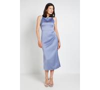 Wallis Women's Crepe Embellished Midi Dress in Cobalt | Size: 14 Wallis Cobalt 14