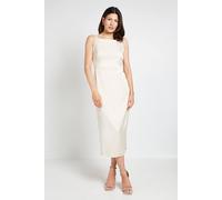 Wallis Women's Crepe Embellished Midi Dress in Ivory | Size: 16 Wallis Ivory 16