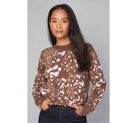 Wallis Women's Deer Jacquard Jumper in Brown | Size: XL Wallis Brown XL
