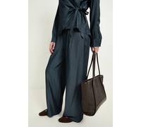 Wallis Women's Denim Look Wide Leg Trouser Co Ord in Indigo | Size: 12 Wallis Indigo 12