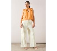 Wallis Women's Dobby Sleeveless Blouse in Orange | Size: 18 Wallis Orange 18