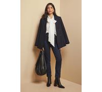 Dobby Spot Tie Neck Blouse Wallis White 18