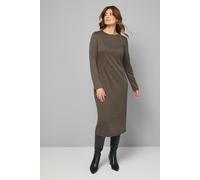 Wallis Women's Dogtooth Jacquard Ponte Midi Dress in Chocolate | Size: 12 Wallis Chocolate 12