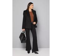 Wallis Women's Double Breasted Puff Shoulder Jacket in Black | Size: 14 Wallis Black 14