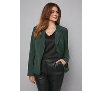 Wallis Women's Edge Detail Single Breasted Tux Jacket in Forest | Size: 14 Wallis Forest 14