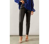 Wallis Women's Faux Leather Jeans in Black | Size: 20 Wallis Black 20