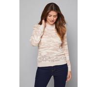 Wallis Women's Floral Leaf Jumper in Neutral | Size: XL Wallis Neutral XL