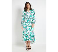 Wallis Women's Floral Spot Print Dress in Green | Size: 16 Wallis Green 16
