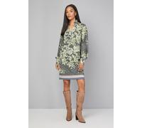 Wallis Women's Floral Stripe Button Shift Dress in Green | Size: 18 Wallis Green 18