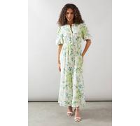 Wallis Women's Fruit Print Button Through Maxi Dress in Green | Size: 16 Wallis Green 16