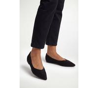 Wallis Women's Gemma Faux Suede Pointed Toe Flats in Natural Black | Size: 6 Wallis Natural Black 6