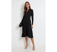 Wallis Women's Jersey Sequin Collar Midi Dress in Black | Size: 12 Wallis Black 12