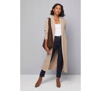 Wallis Women's Longline Maxi Cable Cardigan in Khaki | Size: Small Wallis Khaki S
