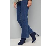 Wallis Women's Marta Faux Suede Round Toe High Heel Ankle Boots in Navy | Size: 7 Wallis Navy 7