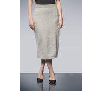 Wallis Women's Metallic Tufted Knitted Skirt in Ivory | Size: Medium Wallis Ivory M