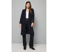 Wallis Women's Navy Maxi Edge to Edge Pocket Cardigan | Size: Small Wallis Navy S