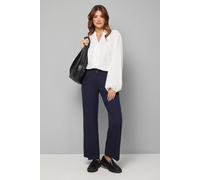 Wallis Women's Navy Smart Wide Leg Trousers | Size: 16 Wallis Navy 16