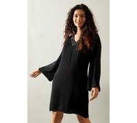 Wallis Women's Occasion Hand Embellished Sequin Shift Dress in Black | Size: 10 Wallis Black 10