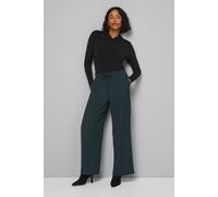 Wallis Women's Patch Pocket Tie Waist Utility Straight leg Trouser in Forest | Size: 18 Wallis Forest 18