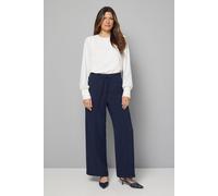 Wallis Women's Patch Pocket Tie Waist Utility Straight leg Trouser in Navy | Size: 16 Wallis Navy 16