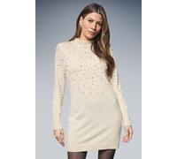 Wallis Women's Pearl Embellished High Neck Tunic in Ivory | Size: Large Wallis Ivory L