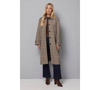 Wallis Women's Petite Check Button Coat | Size: 18 Wallis Multicolor 18