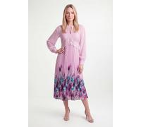 Wallis Women's Petite Floral Lace Insert Pleated Midi Dress in Rose | Size: 8 Wallis Rose 8