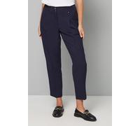 Wallis Women's Petite Navy Smart Tapered Leg Trousers | Size: 18 Wallis Navy 18