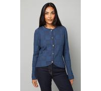Wallis Women's Petite Navy Stitch Detail Cardigan | Size: XL Wallis Navy XL