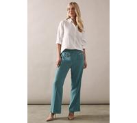 Petite Patch Pocket Wide Trousers Wallis Aqua 14
