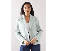 Petite Pinstripe Single Breasted Blazer Wallis Sage 14