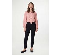 Wallis Women's Petite Polka Dot Woven Tie Neck Overhead Shirt in Pink | Size: 12 Wallis Pink 12