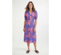 Wallis Petite Summer Floral Tea Dress In Blue blue