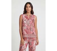 Wallis Women's Petite Tropical Print Sleeveless Top in Pink | Size: 18 Wallis Pink 18