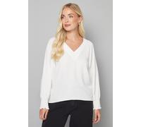 Wallis Women's Petite Woven Shirred Cuff Overhead Shirt in Ivory | Size: 16 Wallis Ivory 16