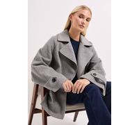Wallis Women's Principles by Double Breasted Collar Coat in Grey | Size: 12 Wallis Grey 12