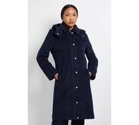 Drawstring Detail Collared Coat Principles Navy 12