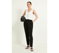 Wallis Women's Pull On Trousers in Black | Size: 12 Wallis Black 12
