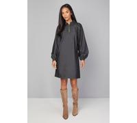 Wallis Women's (QM) Denim Pocket Shift Dress in Washed Black | Size: 14 Wallis Washed Black 14