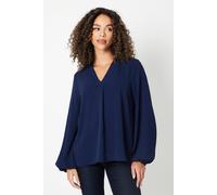 Wallis Women's Overhead Shirt in Navy | Size: 8 Wallis Navy 8