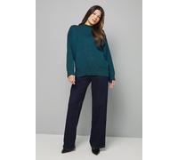 Wallis Women's Seam Detail Funnel Neck Jumper in Teal | Size: Large Wallis Teal L