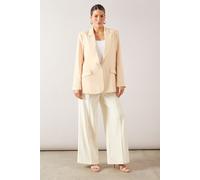 Wallis Women's Single Breasted Pocket Detail Blazer in Butter | Size: 14 Wallis Butter 14