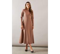 Wallis Women's Slash Neck Fitted Jersey Midaxi Dress in Sage | Size: 12 Wallis Sage 12