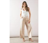 Wallis Women's Square Cut Ankle Grazer Trouser in Gold | Size: 14 Wallis Gold 14