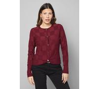Wallis Women's Stitch Detail Cardigan in Burgundy | Size: Medium Wallis Burgundy M