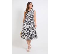 Wallis Women's Summer Cotton Palm Shirt Dress in Navy | Size: 12 Wallis Navy 12