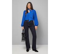 Wallis Women's Tie Neck Woven Blouse in Cobalt | Size: 16 Wallis Cobalt 16